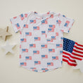 Load image into Gallery viewer, Flag Print Bamboo Pocket Tee & Shorts
