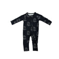 Load image into Gallery viewer, Bamboo Zip Pajamas | Flaming Hearts
