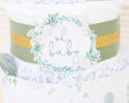 Load image into Gallery viewer, Floral Greenery Diaper Cake
