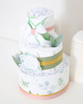 Load image into Gallery viewer, Floral Greenery Diaper Cake
