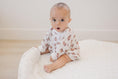 Load image into Gallery viewer, Football Print Bamboo Bubble Romper
