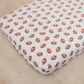 Load image into Gallery viewer, Football Print Bamboo Crib Sheet

