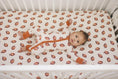 Load image into Gallery viewer, Football Print Bamboo Crib Sheet
