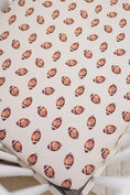Load image into Gallery viewer, Football Print Bamboo Crib Sheet
