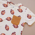 Load image into Gallery viewer, Football Print Bamboo Jogger Set *3-6m left
