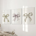 Load image into Gallery viewer, Aesthetic Bow Wall Art Set of 3. Neutral Gallery Set
