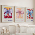 Load image into Gallery viewer, Girly Bow Wall Art Trio. Preppy Pastel Fashion Quotes Posters
