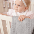 Load image into Gallery viewer, Gray Knit Blanket
