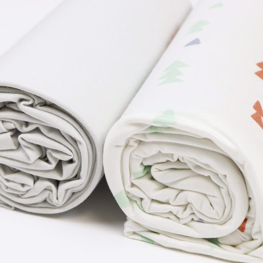 Triangles and Gray 2 PK Swaddle Blanket