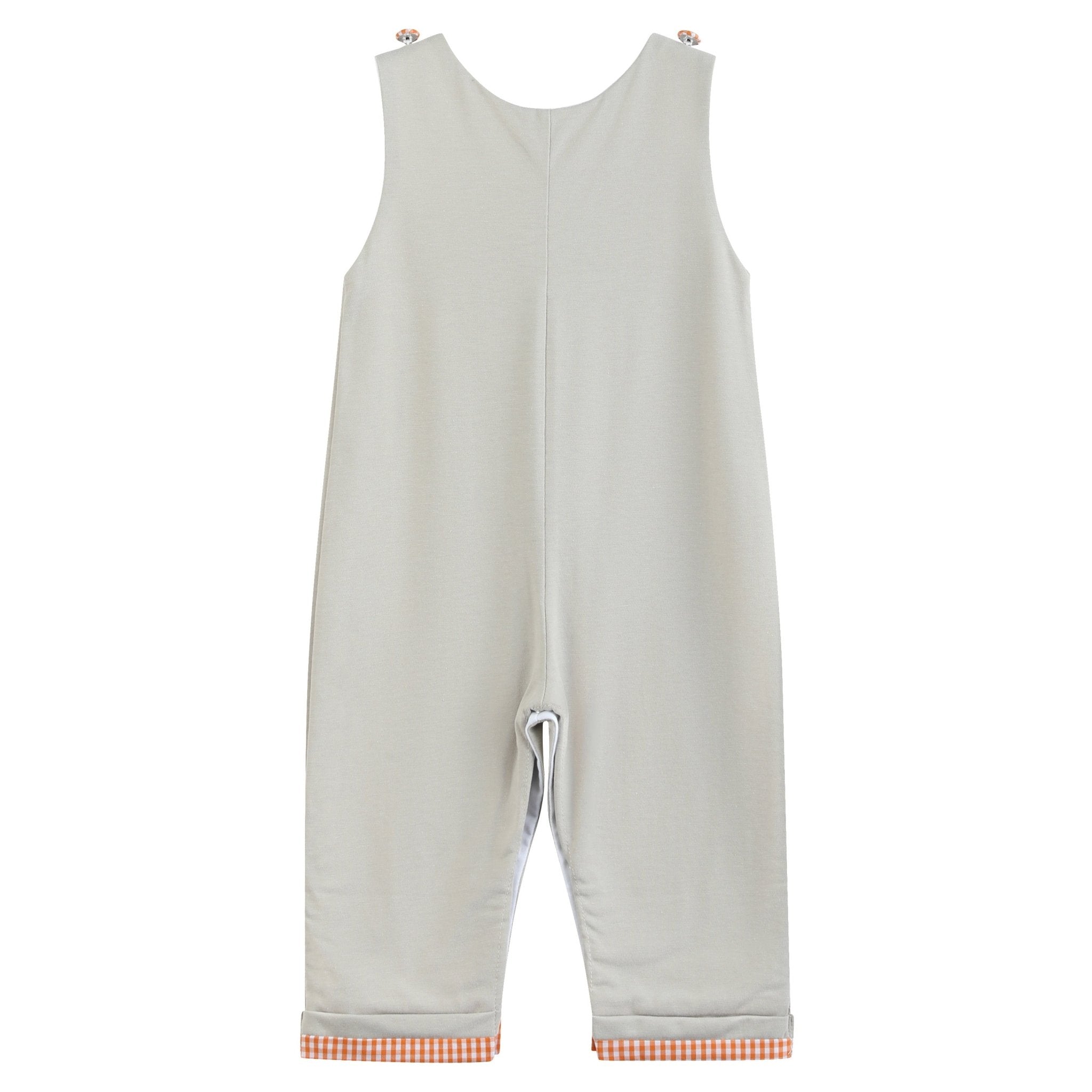 Gray Boo Applique Longalls