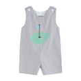 Load image into Gallery viewer, Gray Gingham Golf Shortalls
