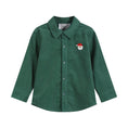 Load image into Gallery viewer, Green Corduroy Santa Dress Shirt
