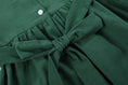 Load image into Gallery viewer, Green Corduroy Santa Smocked Dress
