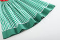 Load image into Gallery viewer, Green Gingham Watermelon Collar Bishop Dress
