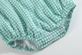 Load image into Gallery viewer, Green Gingham Watermelon Ruffle Romper
