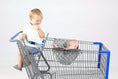 Load image into Gallery viewer, Baby Shopping Cart Hammock | Gray/Aqua
