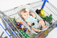 Load image into Gallery viewer, Baby Shopping Cart Hammock | Gray/Aqua
