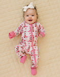 Load image into Gallery viewer, Bamboo Zip Romper | Bootsberry Cowgirl
