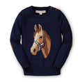 Load image into Gallery viewer, Horse Intarsia Pullover Sweater - Baby
