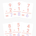 Load image into Gallery viewer, Basic Subtraction Flashcards
