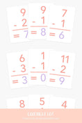 Load image into Gallery viewer, Basic Subtraction Flashcards

