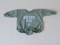 Load image into Gallery viewer, Merry Mini Christmas Sweatshirt Romper
