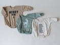 Load image into Gallery viewer, Merry Mini Christmas Sweatshirt Romper
