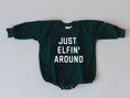 Load image into Gallery viewer, Just Elfin' Around Sweatshirt Romper
