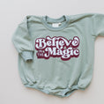 Load image into Gallery viewer, Believe in the Magic Christmas Sweatshirt Romper
