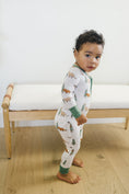 Load image into Gallery viewer, Christmas Tree-Rex Dino Bamboo Zippy Romper *Newborn left
