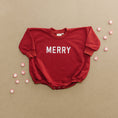 Load image into Gallery viewer, Merry Sweatshirt Romper
