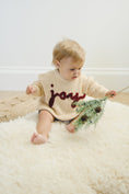 Load image into Gallery viewer, Joy Hand Embroidered Christmas Sweater
