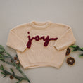 Load image into Gallery viewer, Joy Hand Embroidered Christmas Sweater
