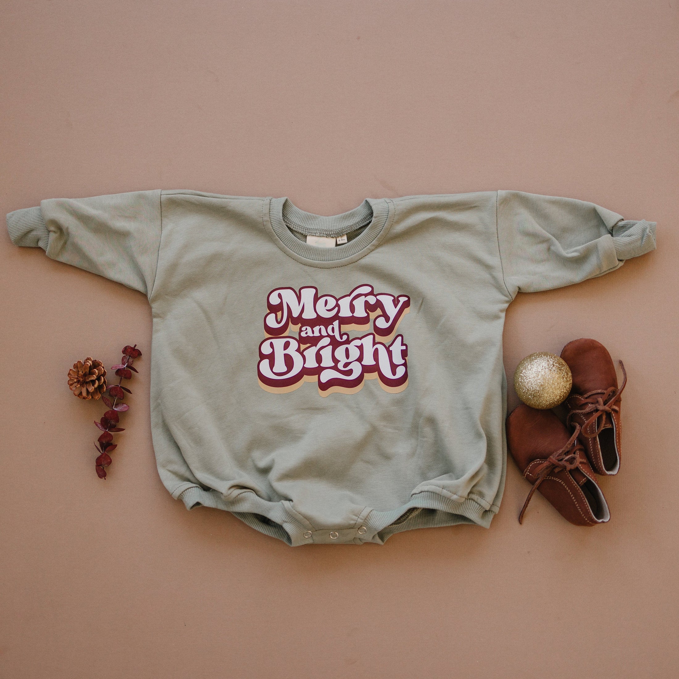 Merry and Bright Sweatshirt Romper