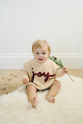 Load image into Gallery viewer, Joy Hand Embroidered Christmas Sweater
