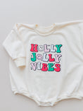 Load image into Gallery viewer, Holly Jolly Vibes Christmas Sweatshirt Romper
