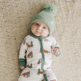 Load image into Gallery viewer, Christmas Tree-Rex Dino Bamboo Zippy Romper *Newborn left
