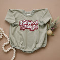 Load image into Gallery viewer, Believe in the Magic Christmas Sweatshirt Romper

