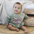 Load image into Gallery viewer, Merry and Bright Sweatshirt Romper
