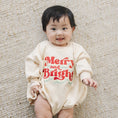 Load image into Gallery viewer, Merry and Bright Christmas Sweatshirt Romper
