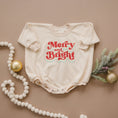 Load image into Gallery viewer, Merry and Bright Christmas Sweatshirt Romper
