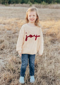Load image into Gallery viewer, Joy Hand Embroidered Christmas Sweater
