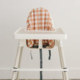 Load image into Gallery viewer, Pumpkin Gingham IKEA Antilop Highchair Cushion Cover – Wipeable
