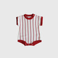 Load image into Gallery viewer, Knit Romper | Picnic Pinstripe
