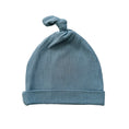 Load image into Gallery viewer, Knotted Baby Gown - Arona Blue Ribbed
