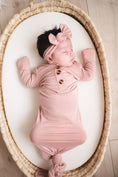 Load image into Gallery viewer, Dusty Pink Bamboo Knotted Baby Gown
