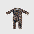 Load image into Gallery viewer, Bamboo Zip Pajamas | Leopard
