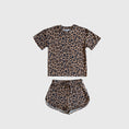 Load image into Gallery viewer, Girl's Bamboo Short Set | Leopard
