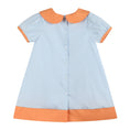 Load image into Gallery viewer, Light Blue Pumpkin Applique Collared Dress

