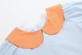Load image into Gallery viewer, Light Blue Pumpkin Applique Collared Dress
